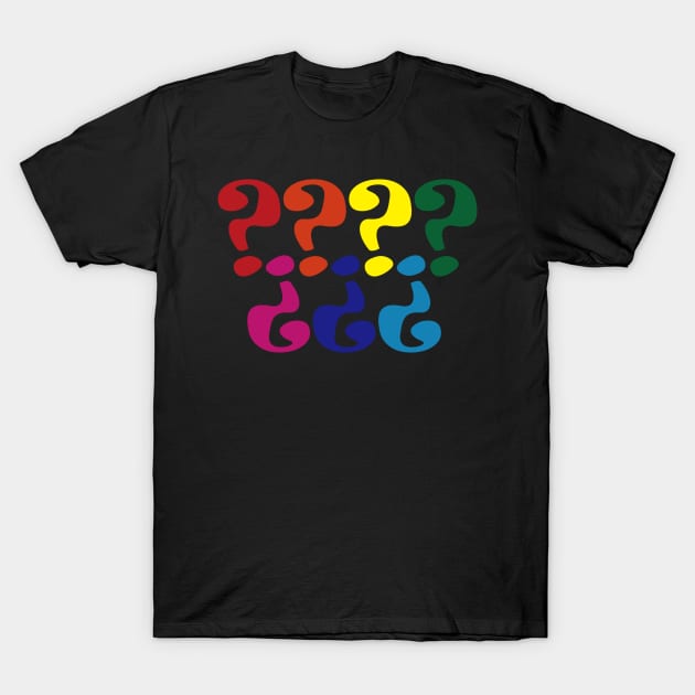 Question Rainbow T-Shirt by EunsooLee